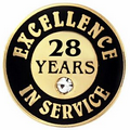 Excellence In Service Pin - 28 years